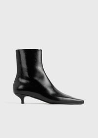 Slim naplack ankle boots black