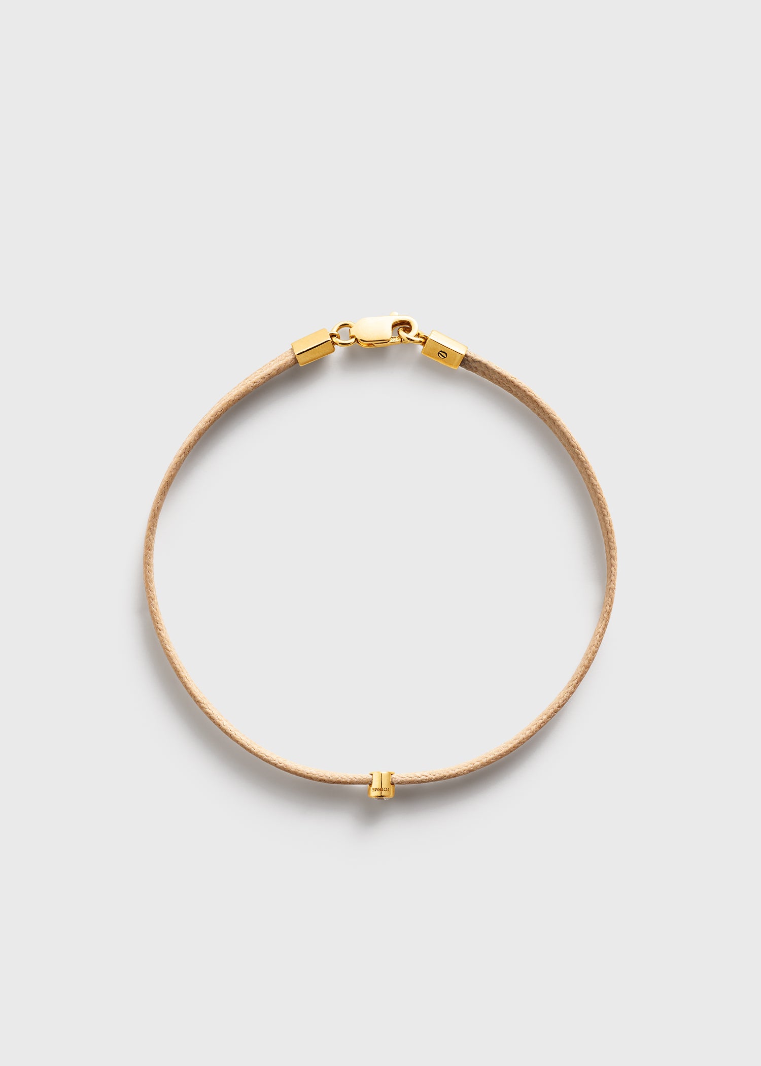 Mini diamond bracelet beige/gold