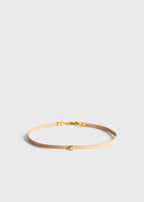 Mini diamond bracelet beige/gold