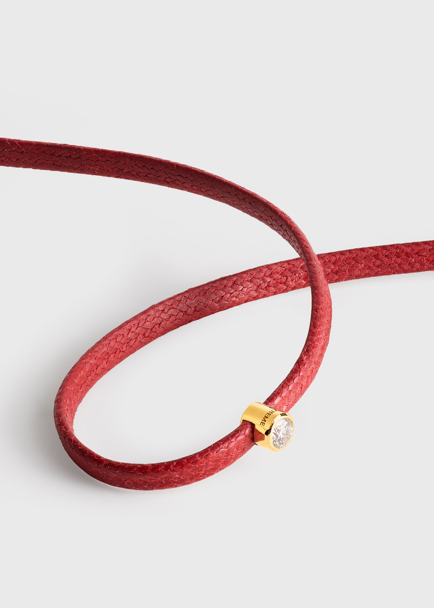 Mini diamond bracelet red/gold