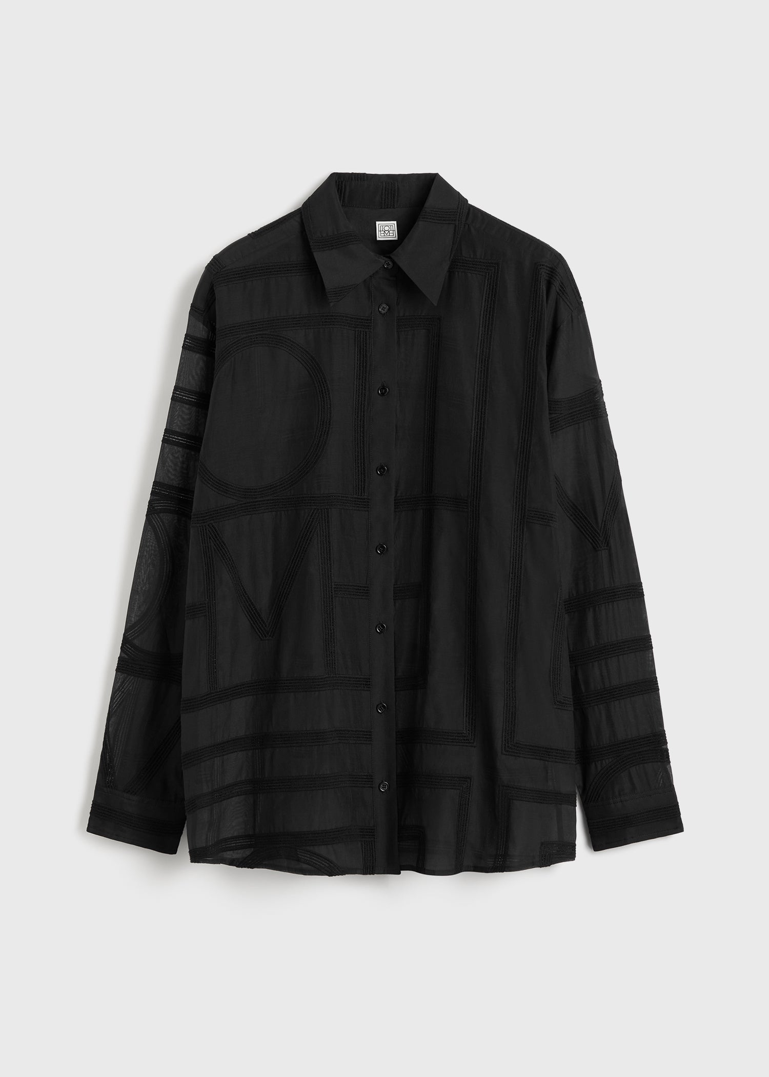 Classic crochet shirt black