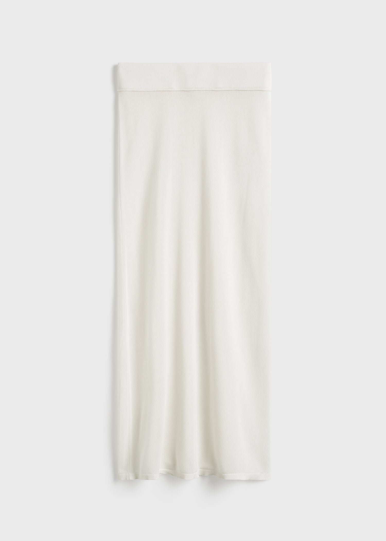 Long knit skirt white