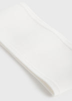 Compact knit headband white