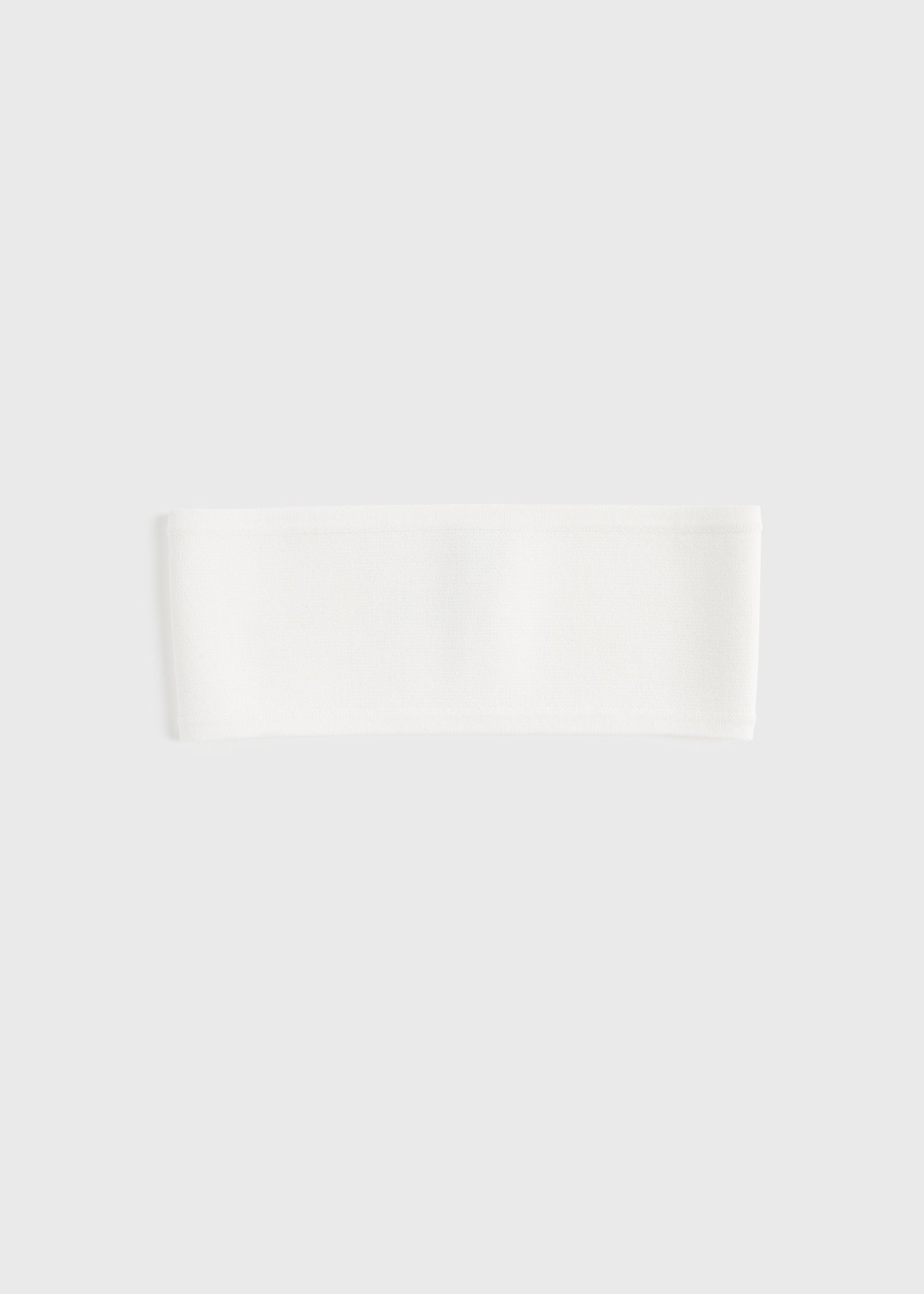 Compact knit headband white