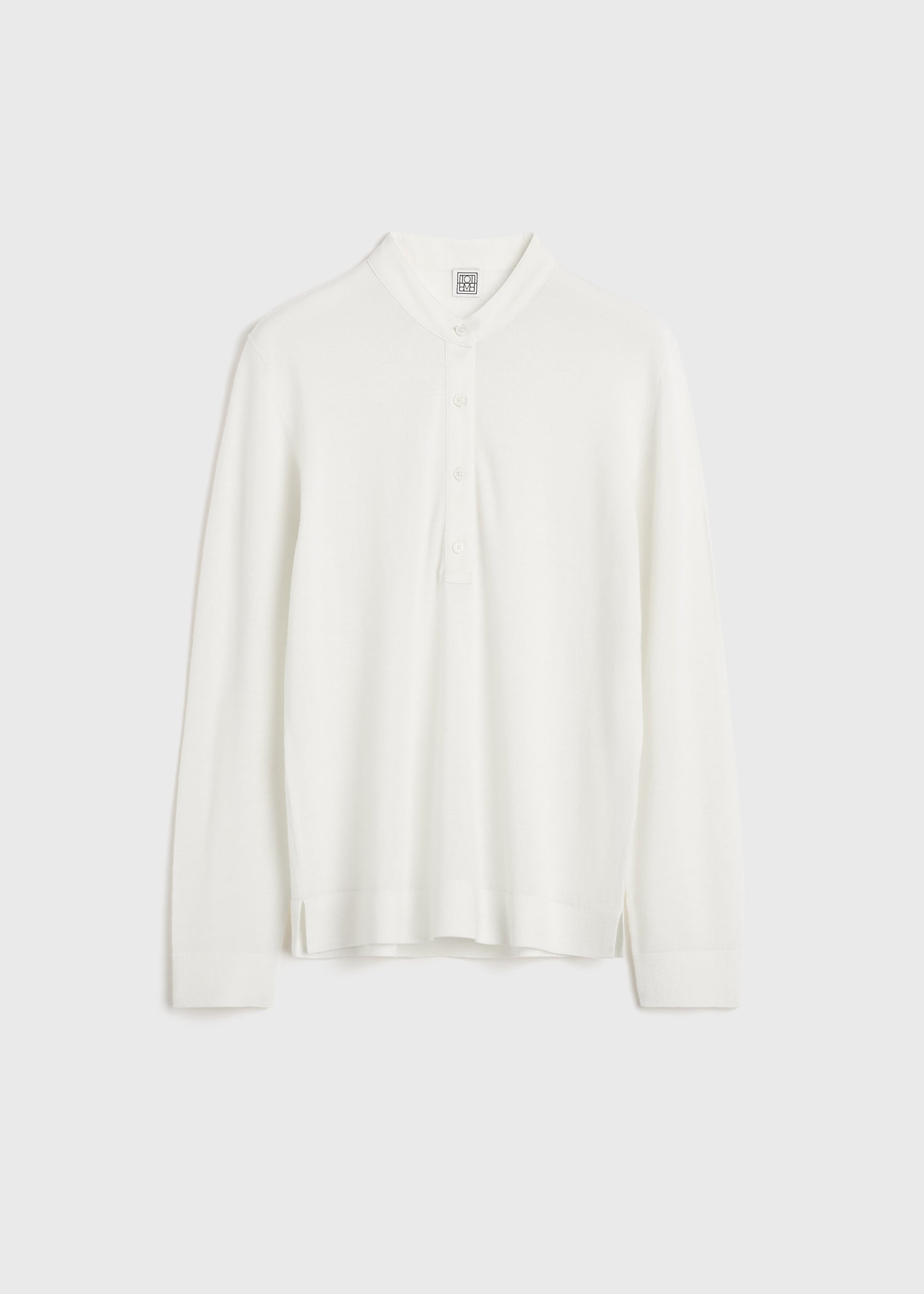 Wool silk knit off-white