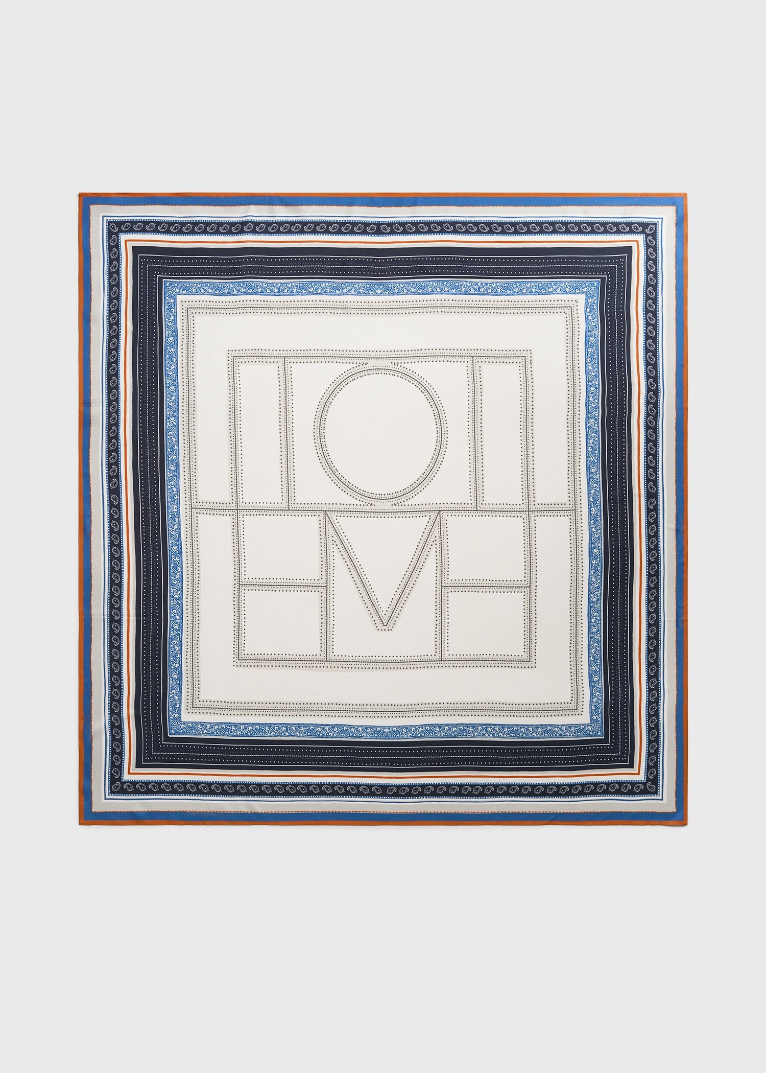 Collector scarf ecru/navy