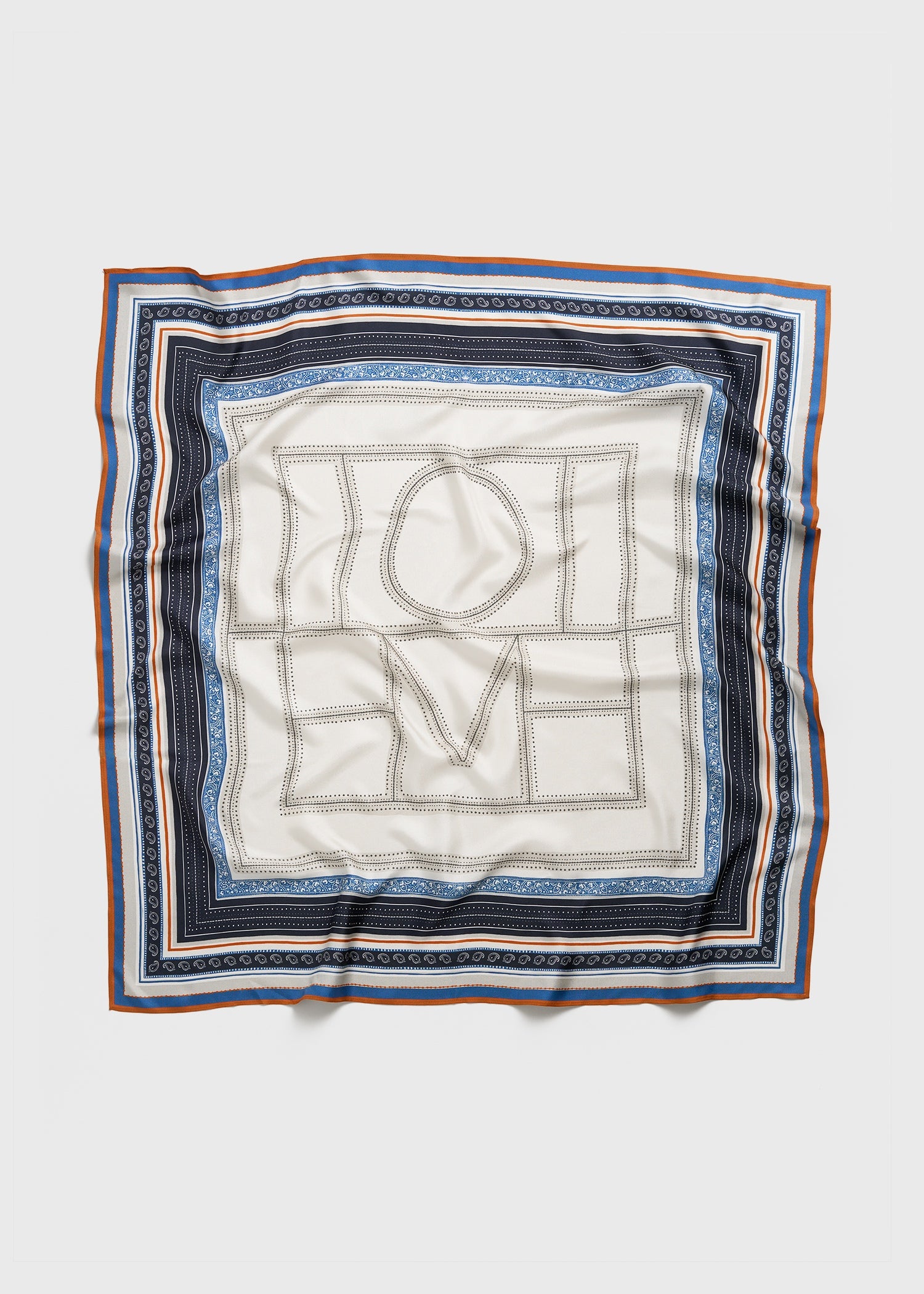 Collector scarf ecru/navy