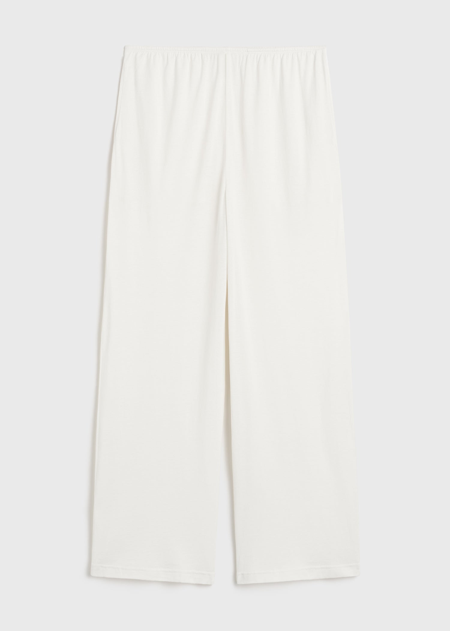Cotton silk pj bottoms off-white