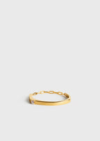 Diamond chain ring 18kt gold