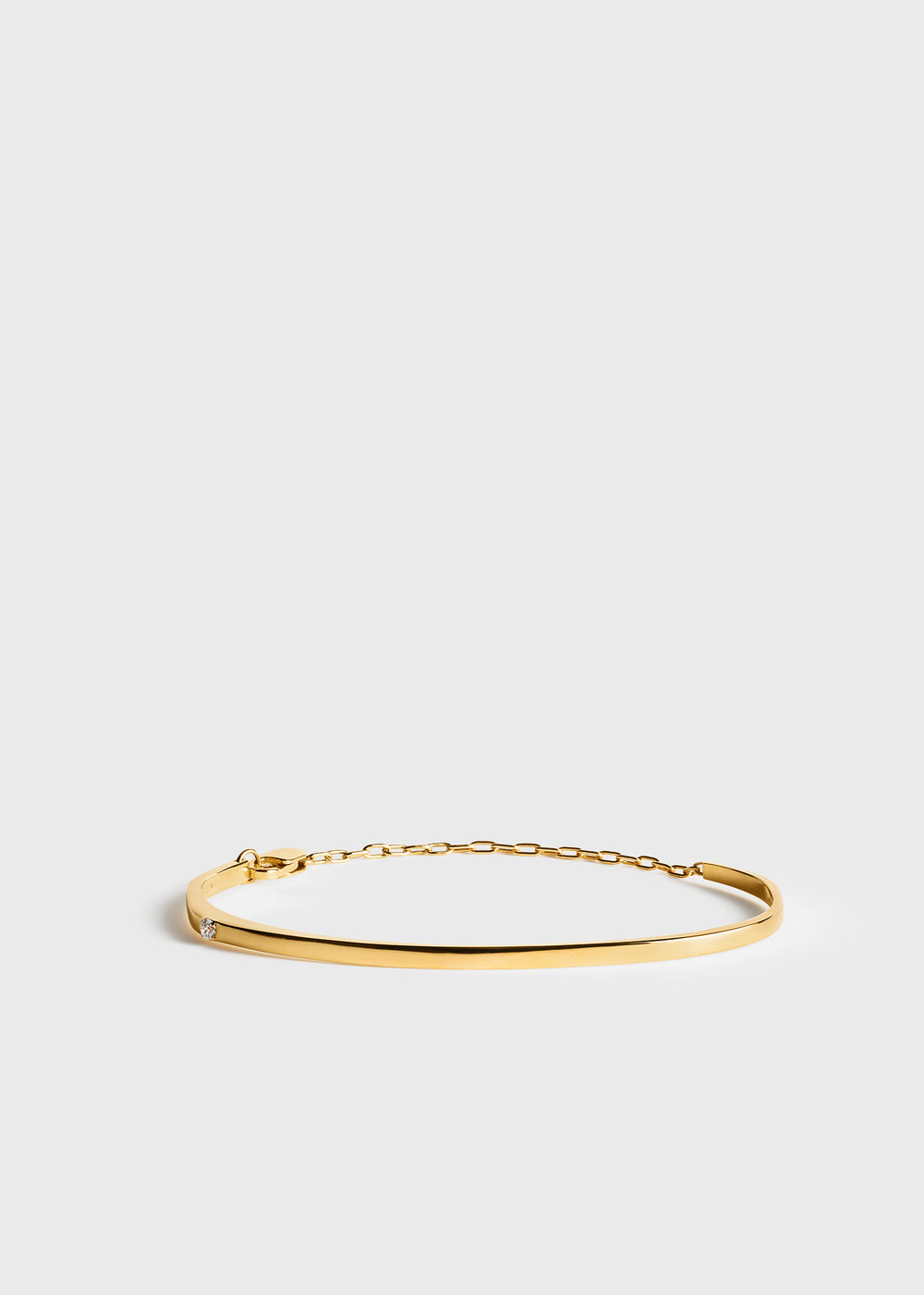 Diamond chain bracelet 18kt gold