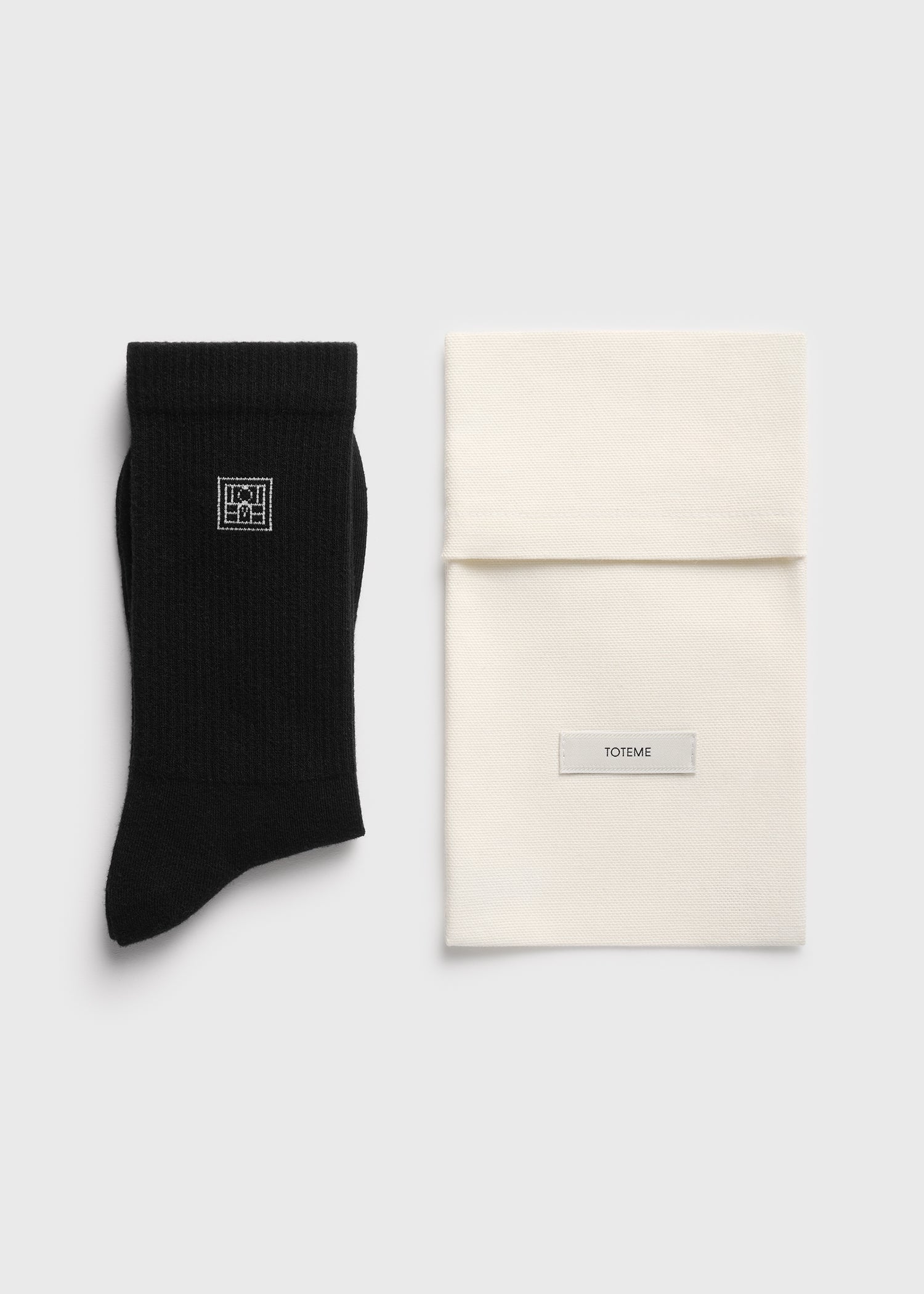 Monogram socks black