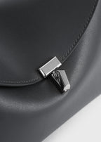 T-lock leather clutch shark