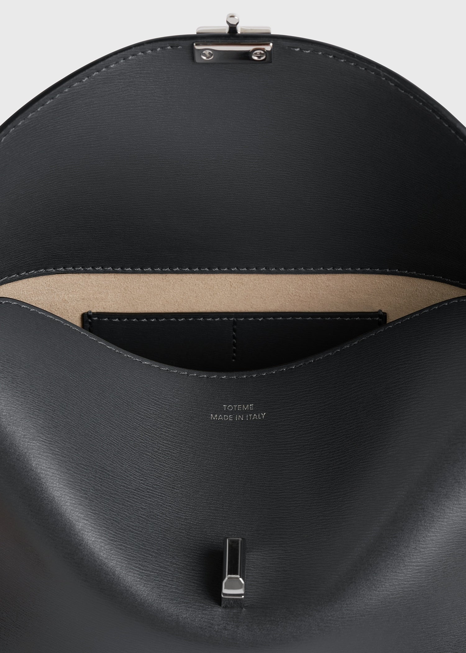 T-lock leather clutch shark