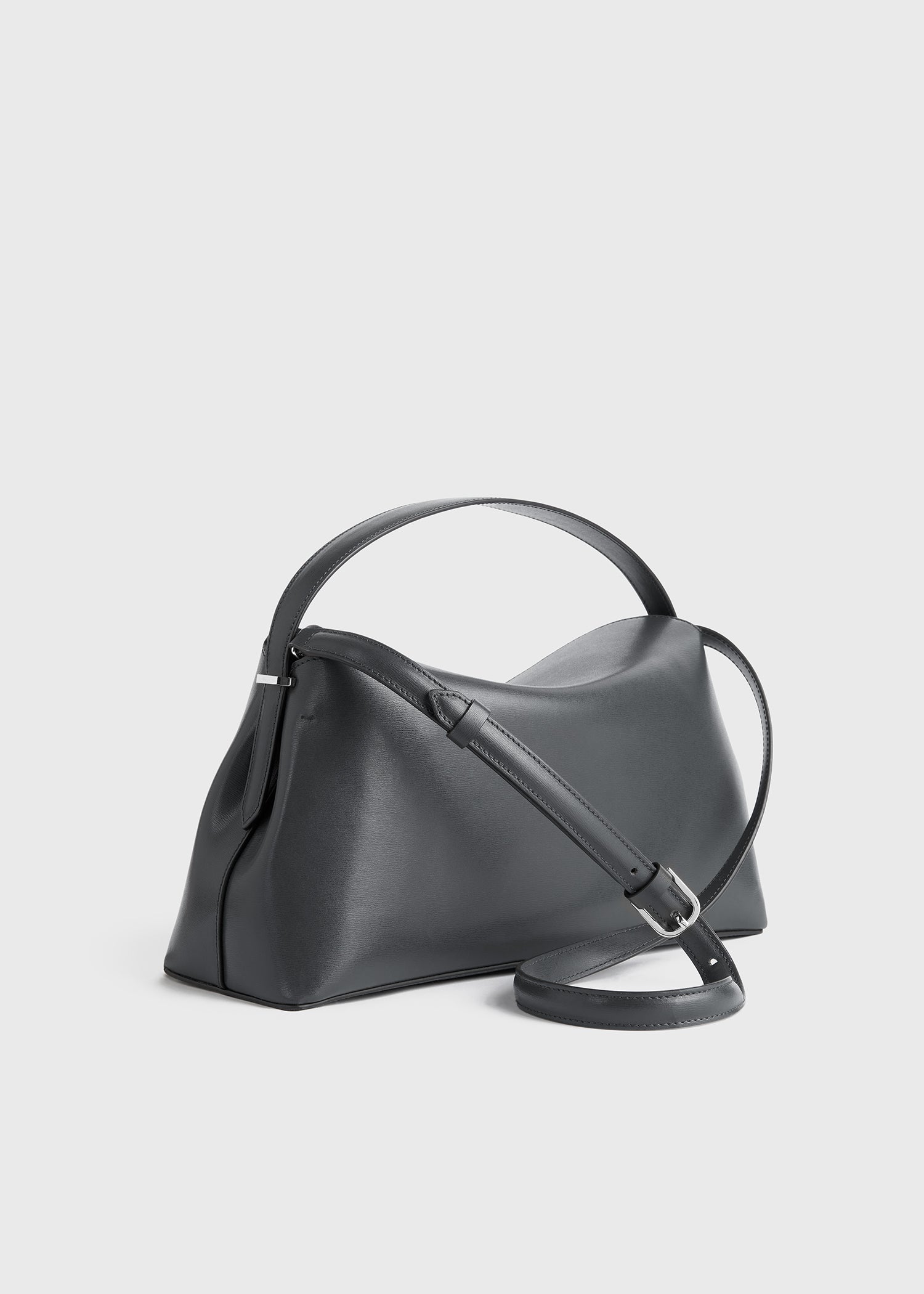 T-lock leather top handle shark