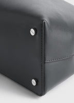 T-lock leather top handle shark