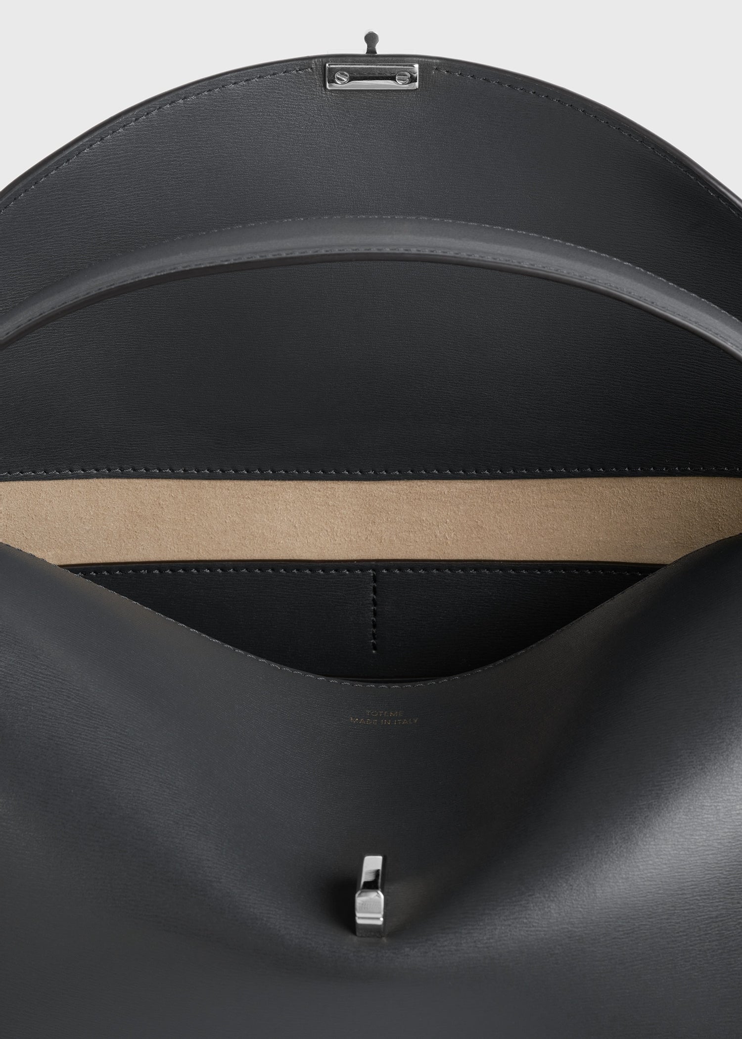 T-lock leather top handle shark