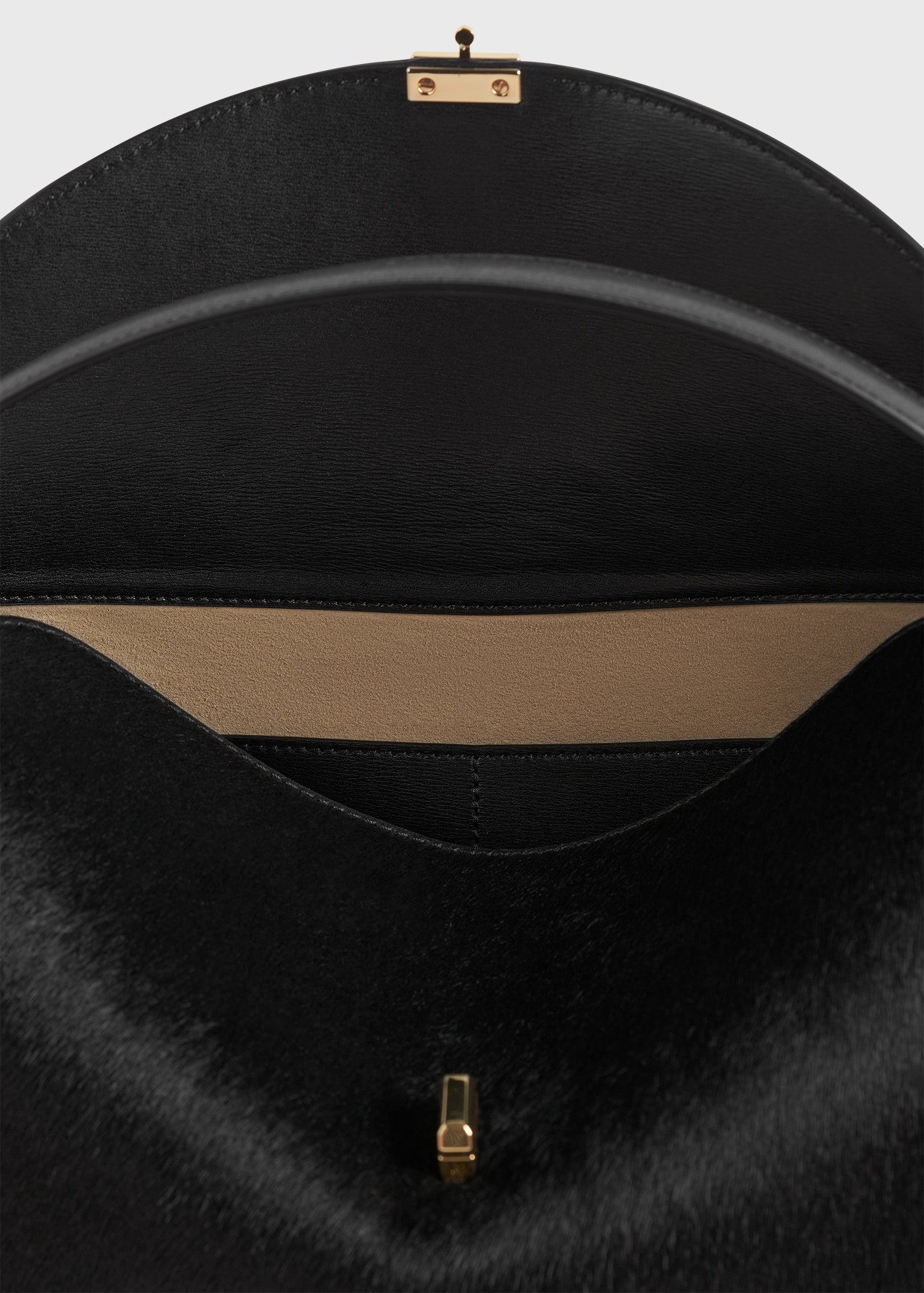 T-lock pony hair top handle black