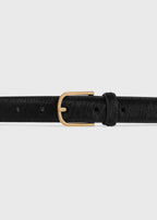 Pony hair belt black