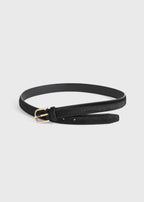 Pony hair belt black