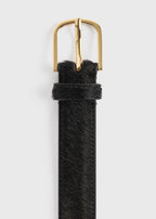 Pony hair belt black