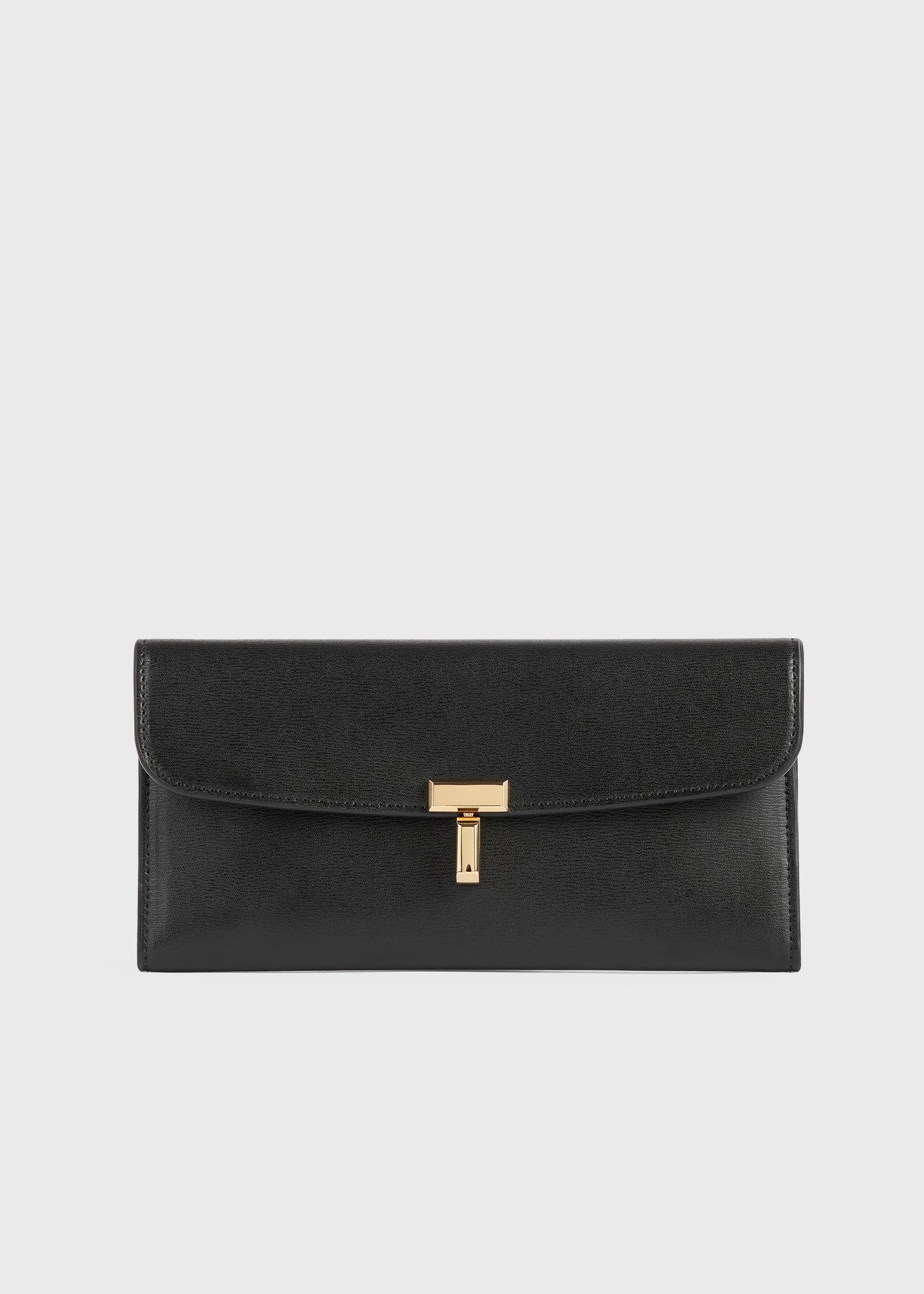T-lock leather wallet black