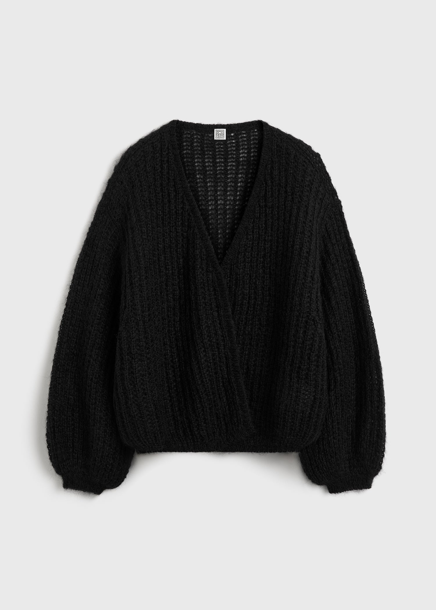 Puffed cardigan black