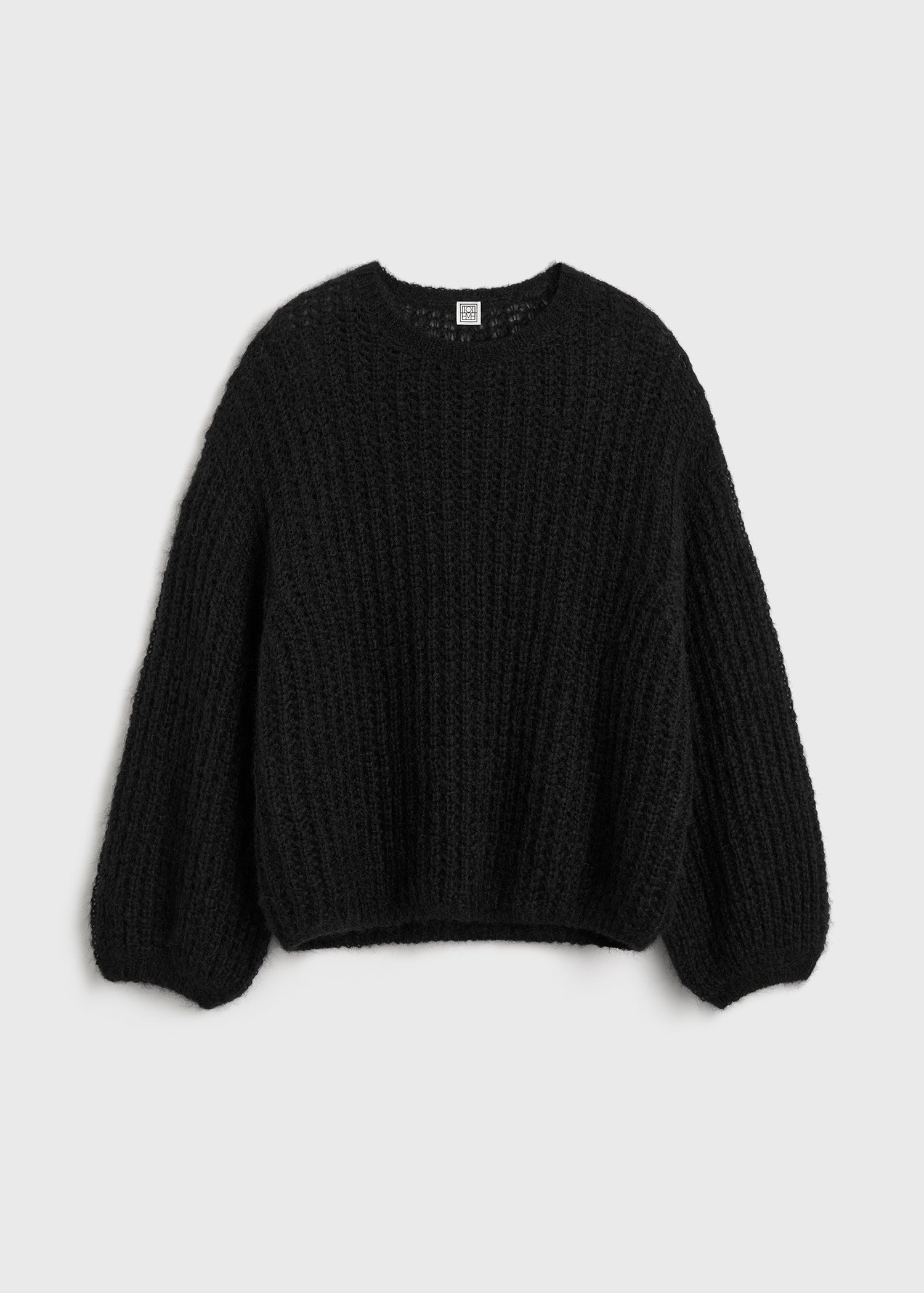 Puffed knit black
