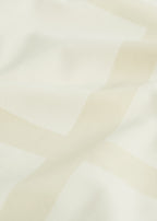 Monogram strapless swimsuit ecru/straw