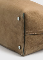 T-lock suede top handle tobacco