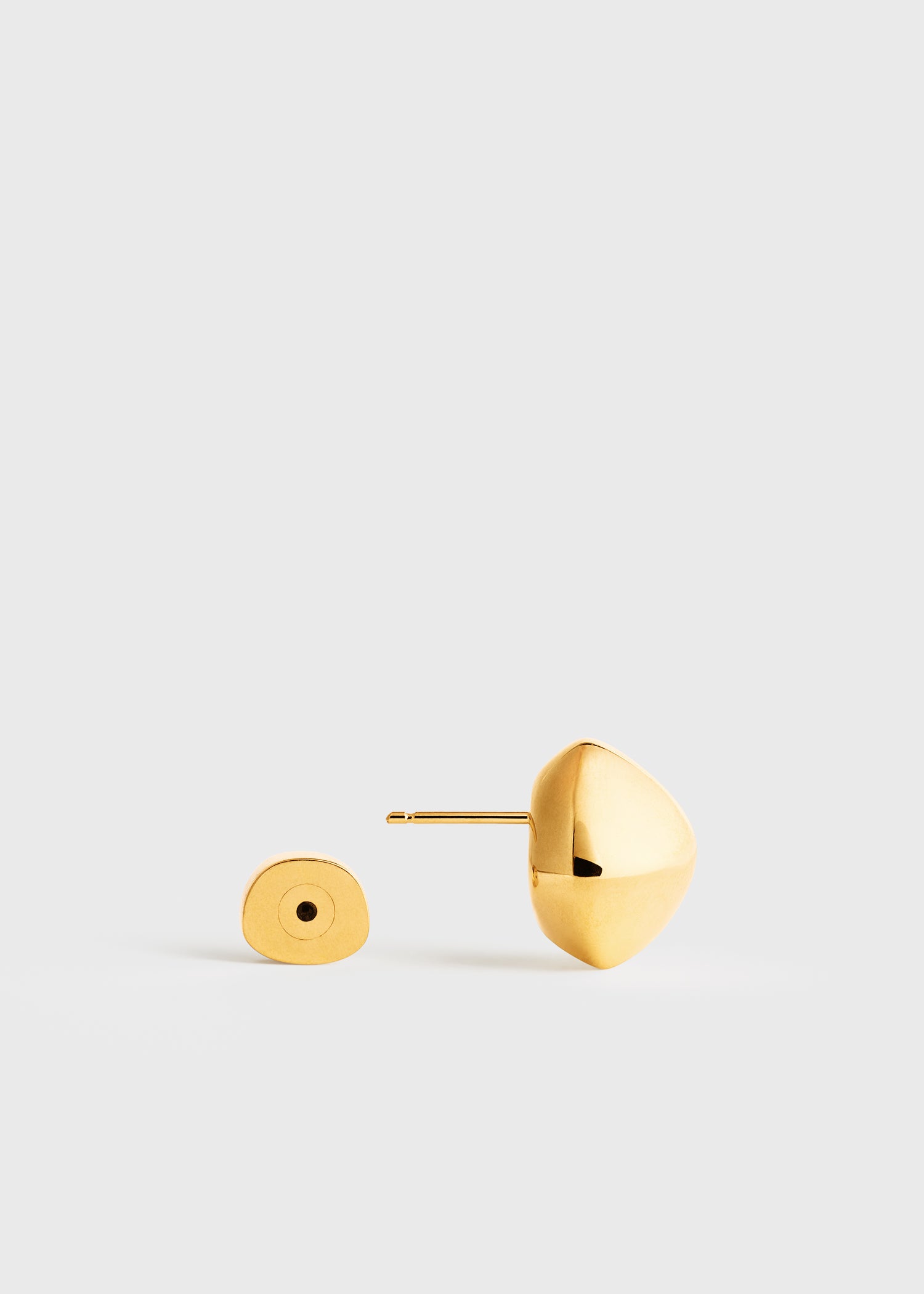 Pebble studs gold