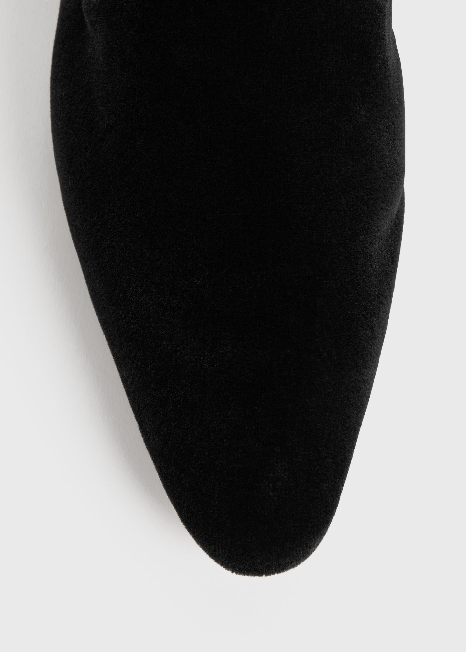 Velvet venetian slippers black