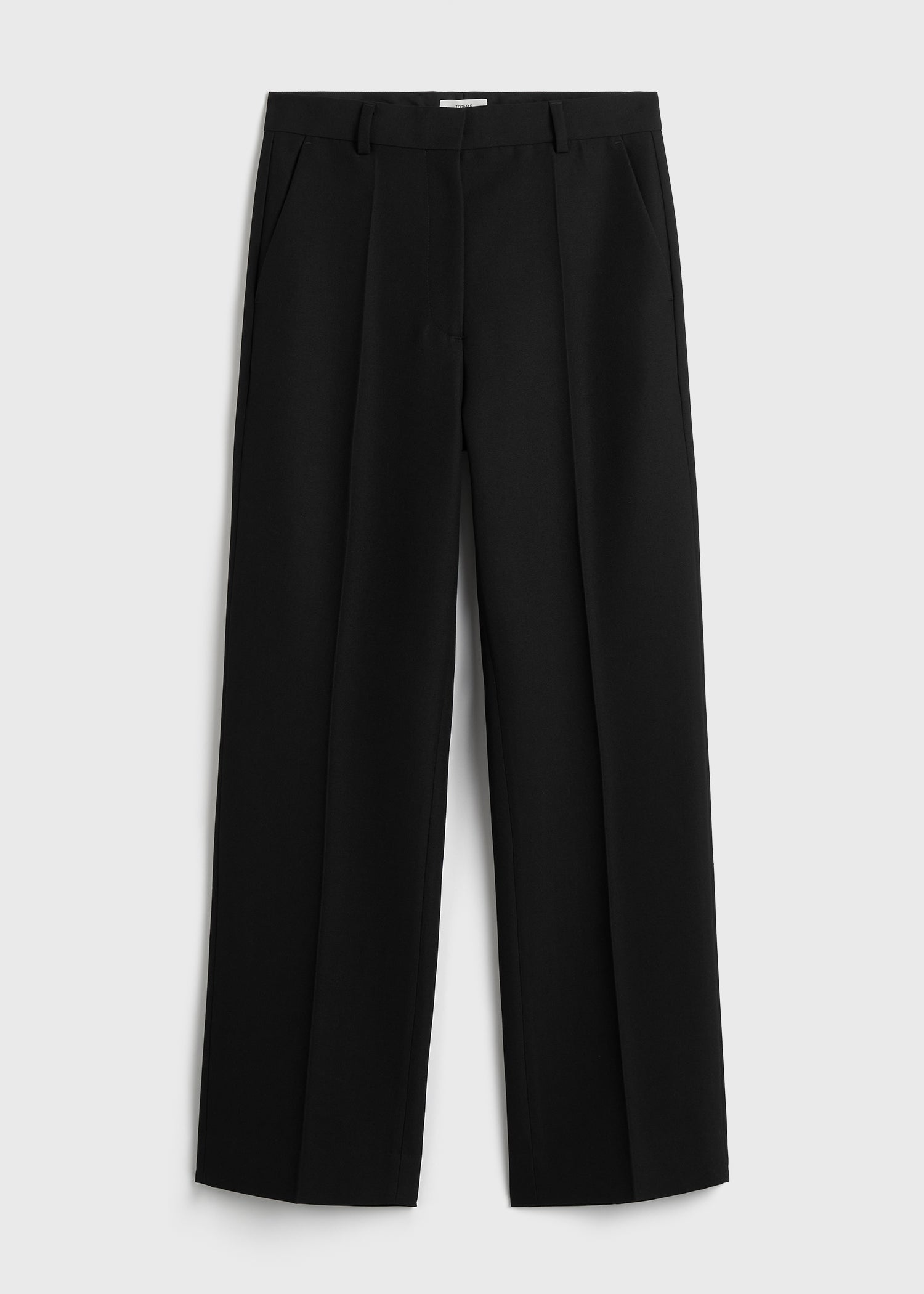 Straight suit trousers black petite
