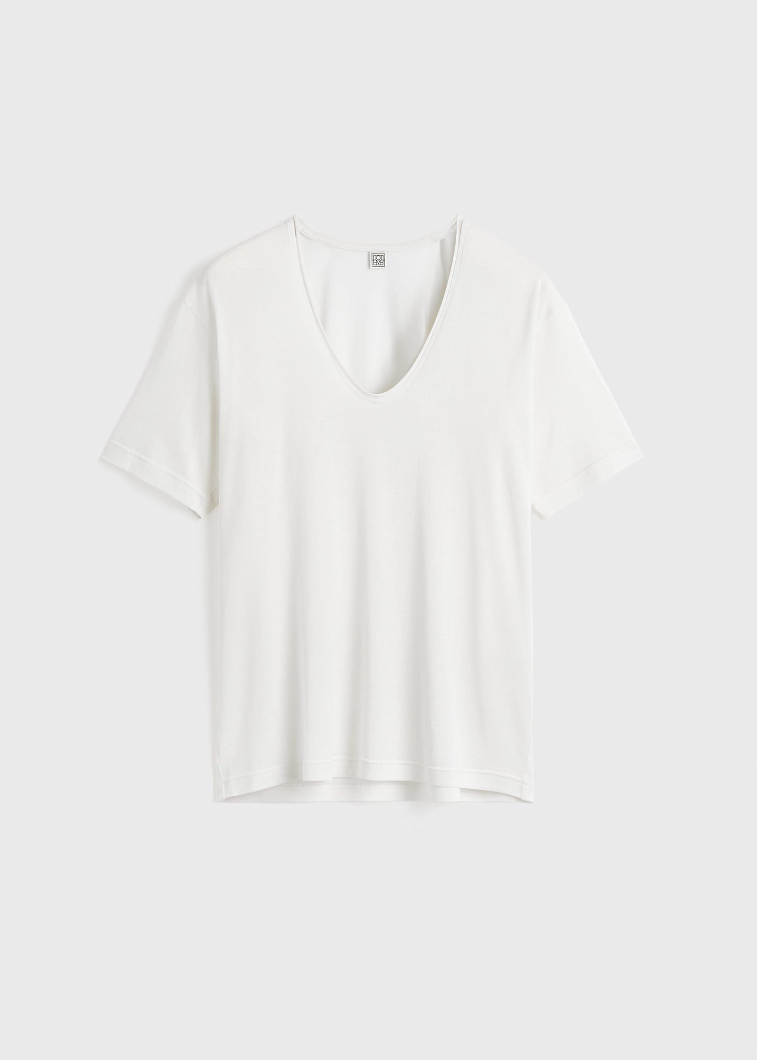 Cotton silk tee off-white