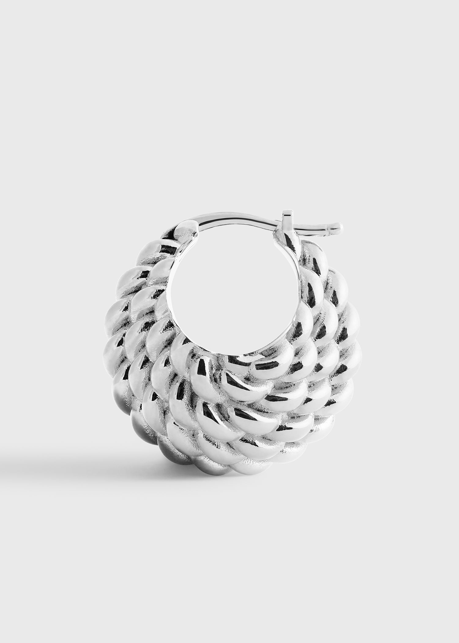 Rope hoops silver