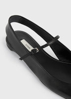 Slingback nappa mary janes black