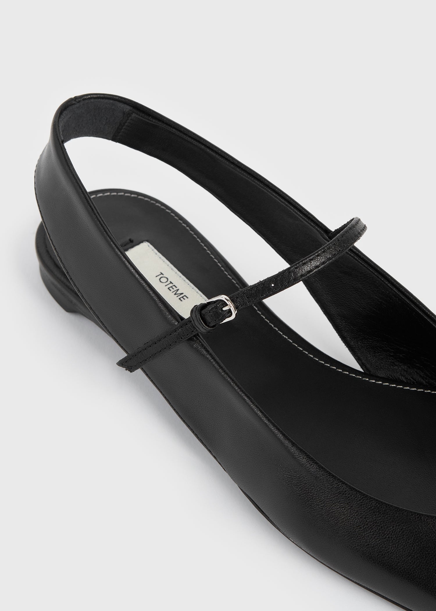 Slingback nappa mary janes black