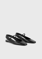 Slingback nappa mary janes black