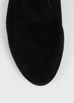 Slip suede ballerinas black