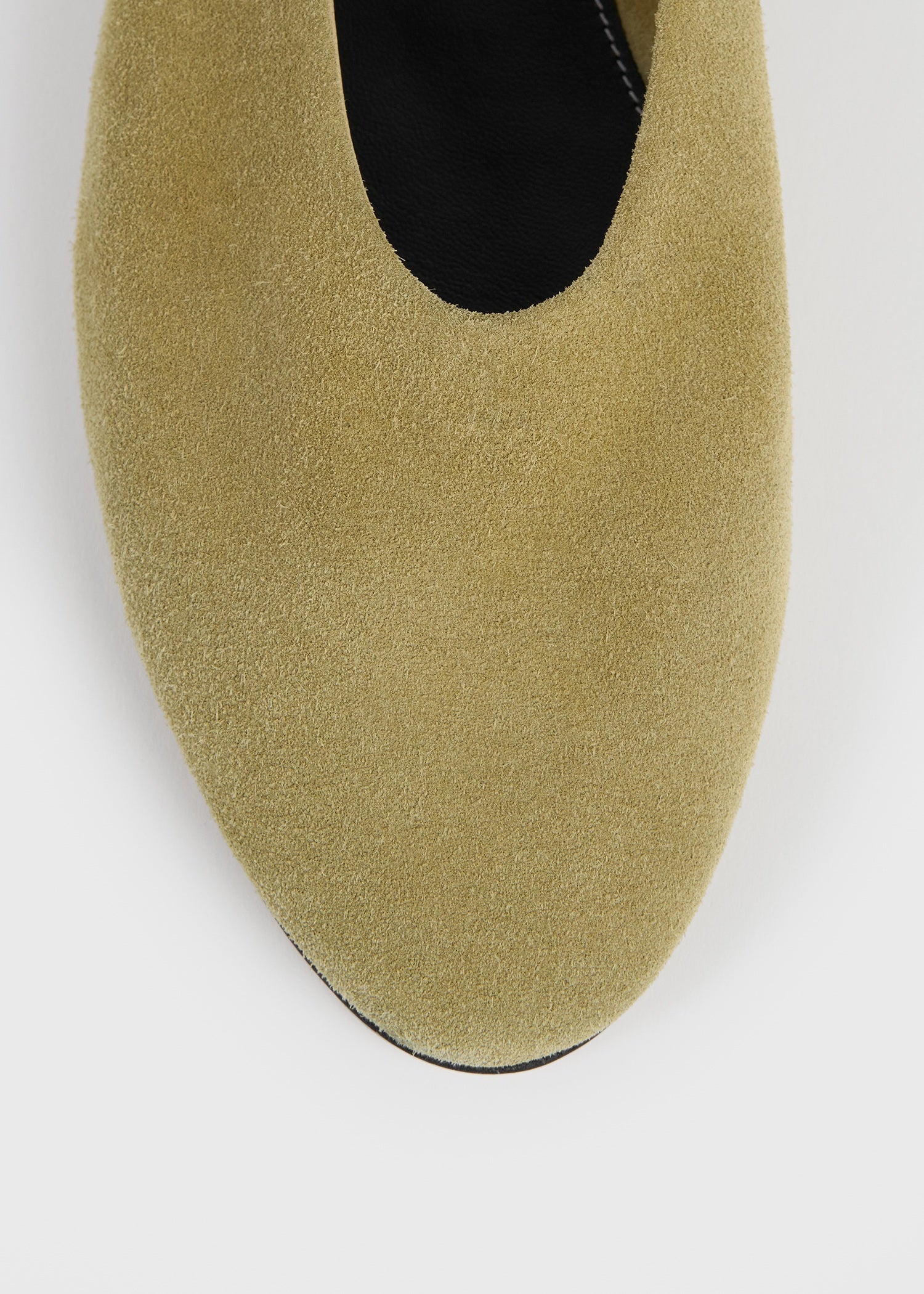 Slip suede ballerinas cashew