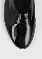 Slip naplack ballerinas black