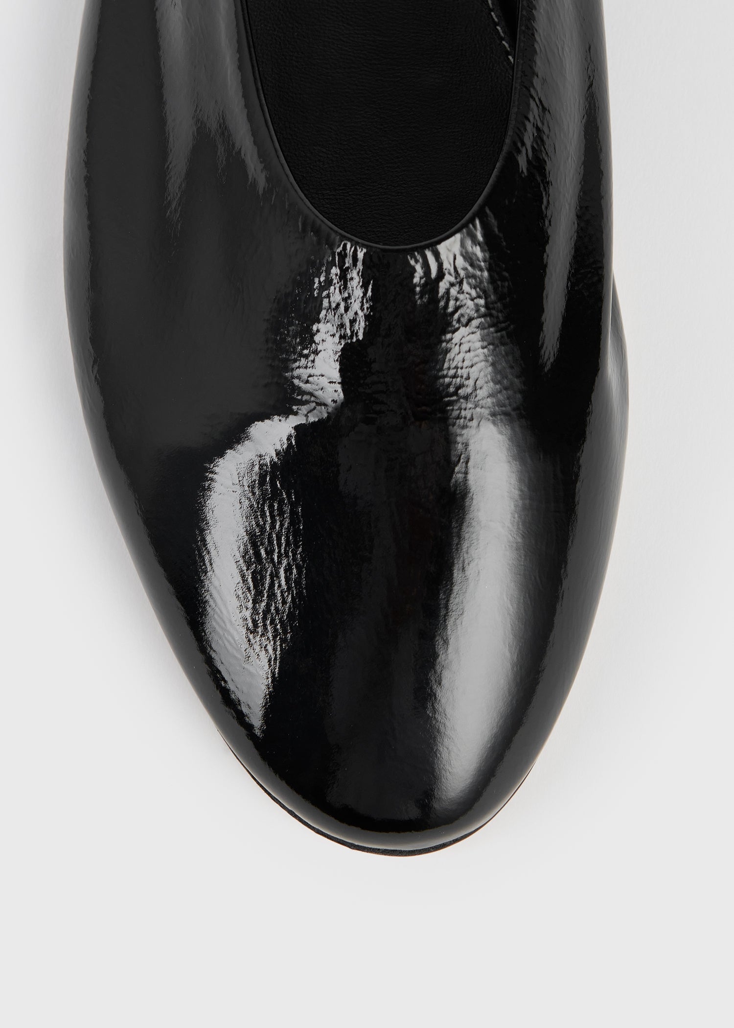 Slip naplack ballerinas black