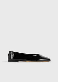 Slip naplack ballerinas black