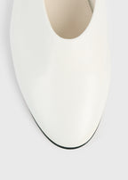 Slip naplack ballerinas off-white