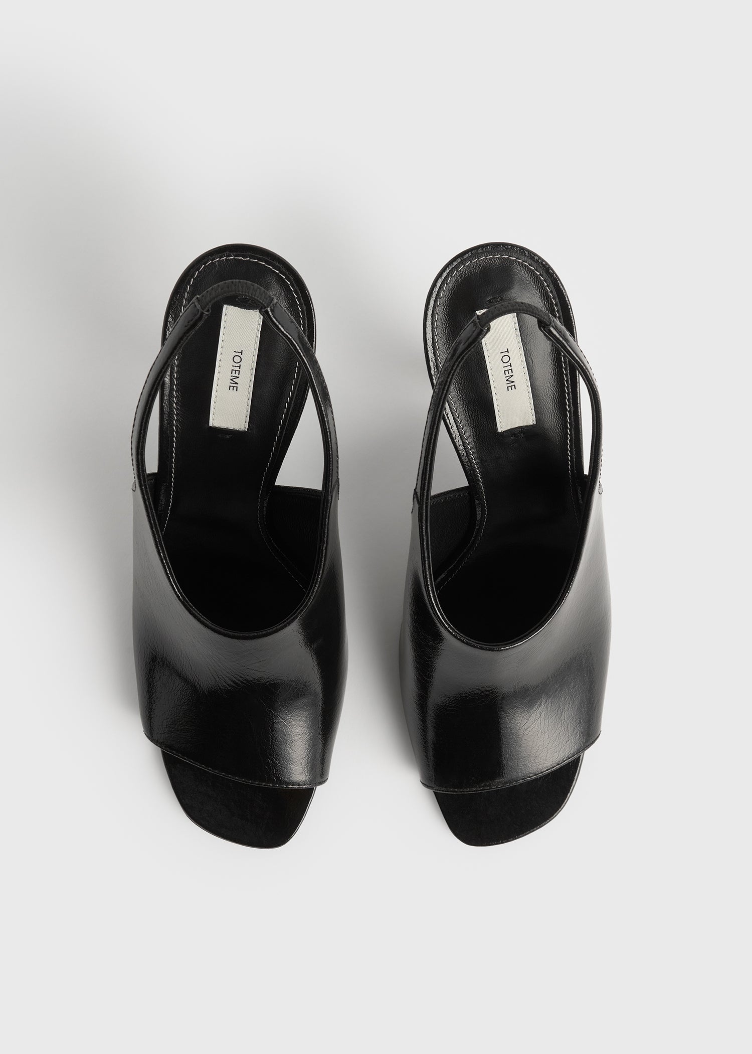 Contour naplack slingbacks black