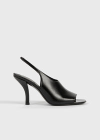 Contour naplack slingbacks black