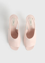 Contour naplack slingbacks flamingo