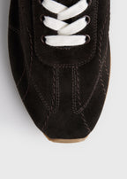 Flex suede sneakers umber