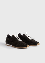 Flex suede sneakers umber