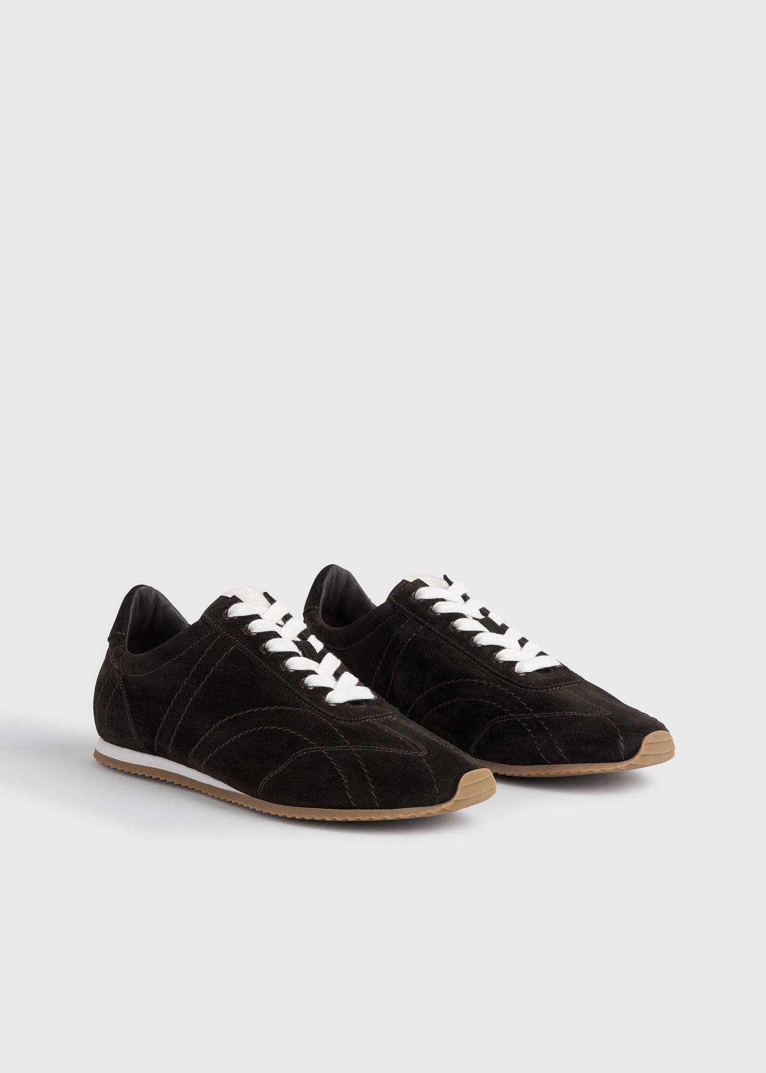 Flex suede sneakers umber