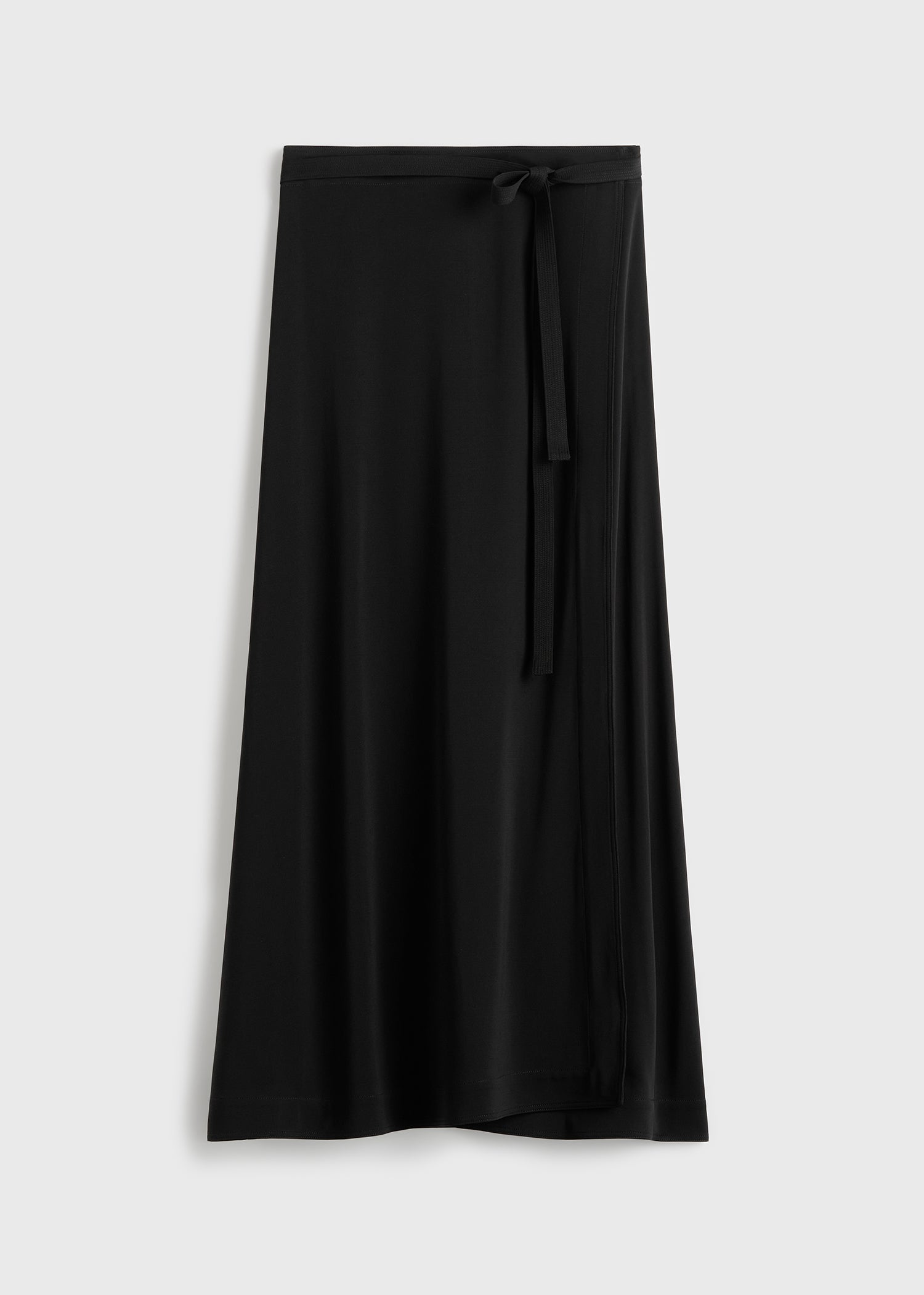 Fluid jersey skirt black